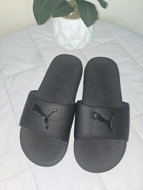 PUMA Cool Cat 2 Sport Slide  Womens Black Casual Sandals Size 8